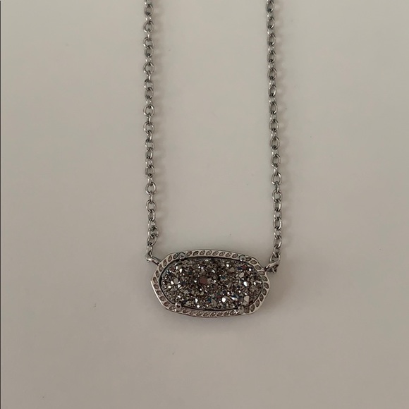 Kendra Scott Jewelry - Silver Drusy Kendra Scott Necklace!